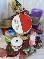 deco mesh lot Wreath Tulle Red Blue Aqua Black Sea green Huge Lot New Used