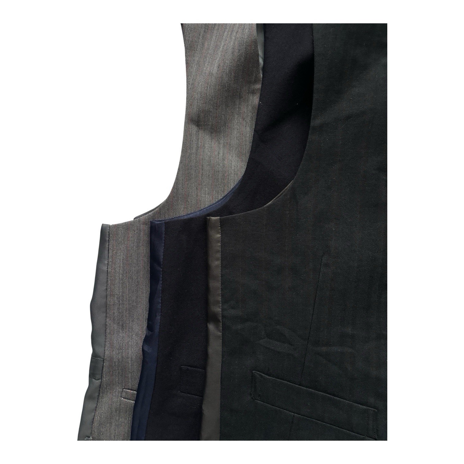 Set of 3 Vintage Waistcoats Size Small 36" 70s 80s Retro Indie Bundle Ref28 image 2