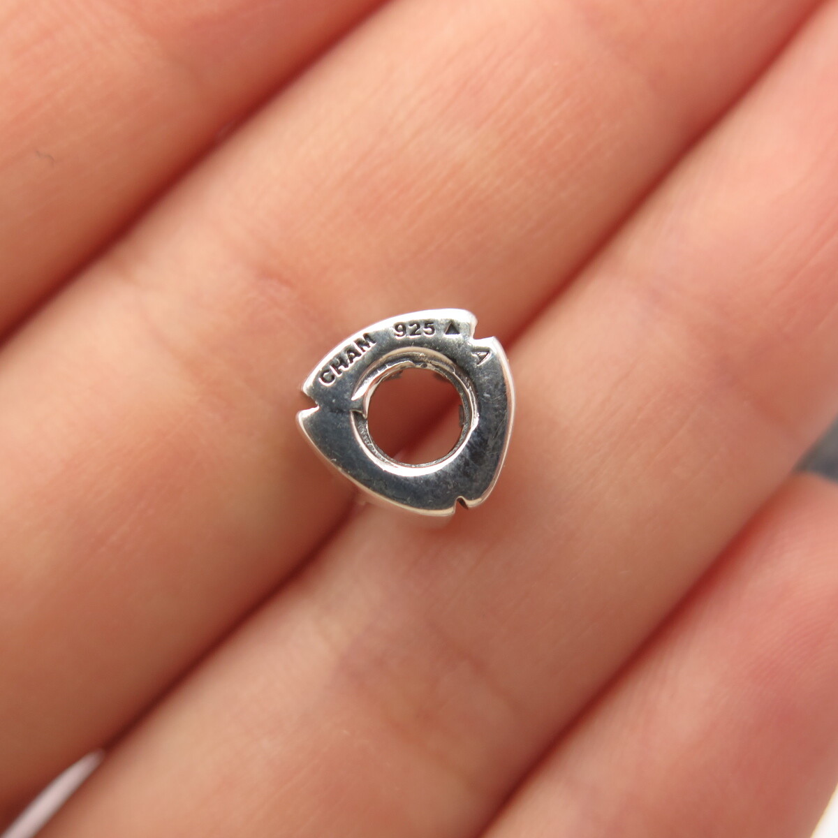 925 Sterling Silver Chamilia Modernist Bead Charm Gem