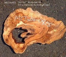 Myrtle burl Exotic Wood Wall Art DIY Wood Crafts Mrt24-0815