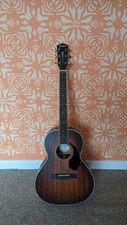 Fender Paramount Ps-220e Parlour Acoustic Guitar - Aged Cognac Burst - All Solid