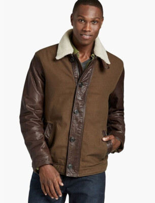 Lucky Brand Vintage Leather Jacket Lucky Brand Men's Vintage Style