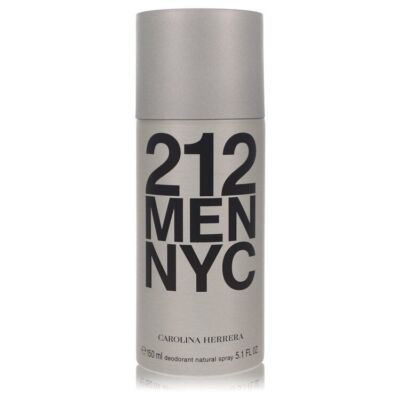 212 Cologne by Carolina Herrera Deodorant Spray 5 oz / 150ml for Men