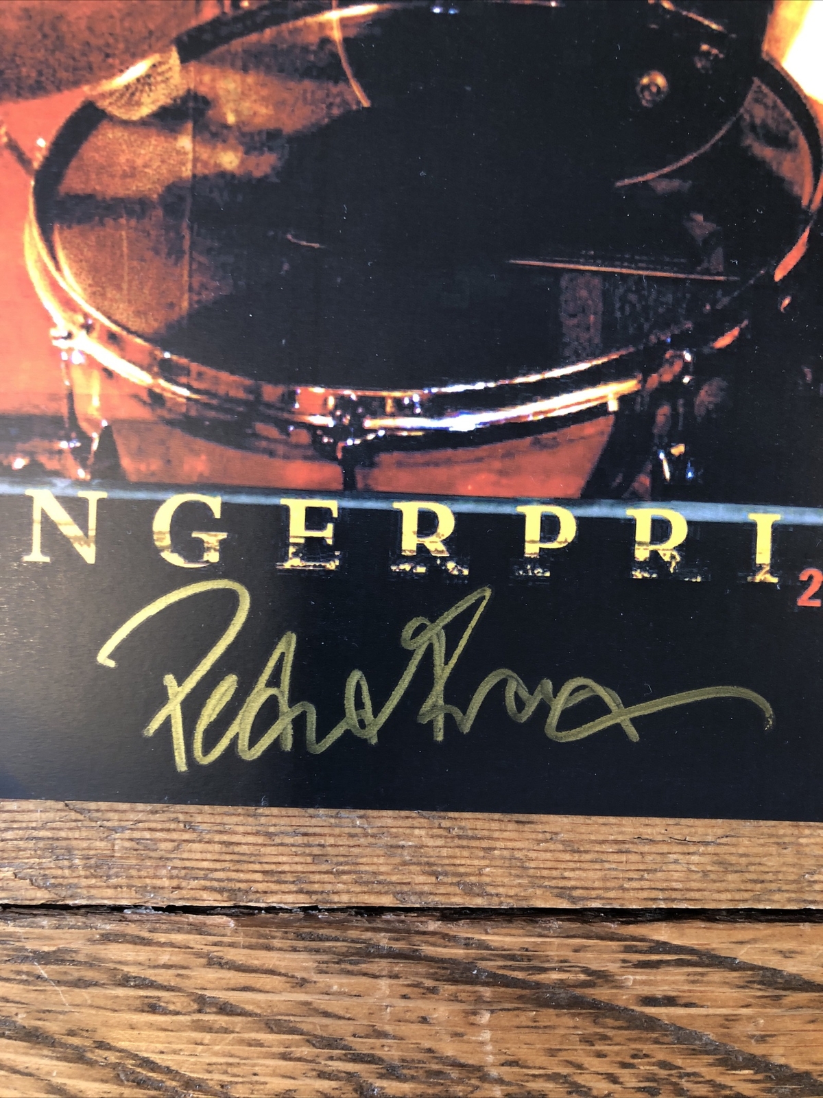 Peter Frampton Signed Autographed 13x19 Concert Fingerprints 2007