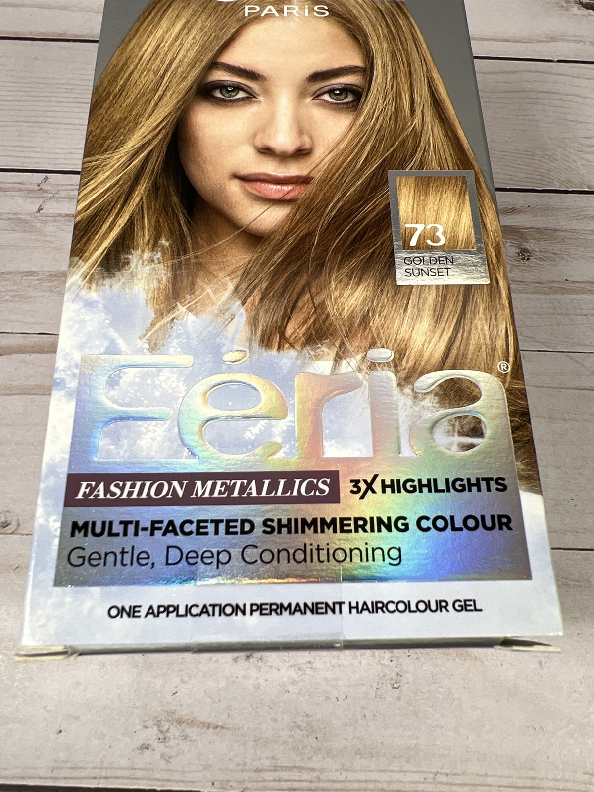 L'Oreal Paris Feria Fashion Metallics GOLDEN SUNSET #73 Highlights Hair Color