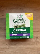 Original Dental Dog Chews Large - 24 Treats - (Dogs 50-100 lbs) By Greenies