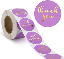 40 THANK YOU FOR YOUR PURCHASE ENVELOPE SEALS LABELS STICKERS 1" ROUND