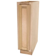 9" Unfinished Poplar Shaker Style Kitchen Base Cabinet