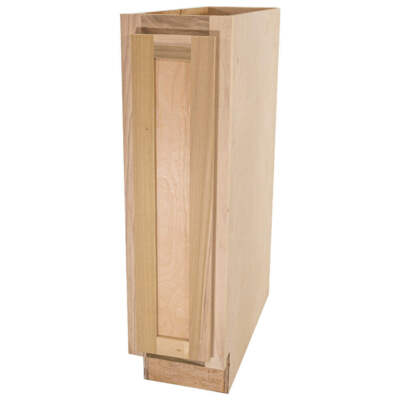 9'' Unfinished Poplar Shaker Style Kitchen Base Cabinet