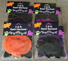 Halloween Garland 30 FEET - Bats Spiders Pumpkins - Party Decoration Spooky