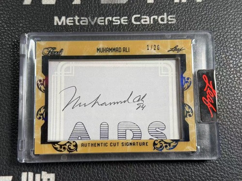 2022 Leaf Authentic Cut Signatures Auto Muhammad Ali 1/20 SSP