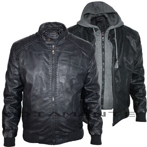 giacca ecopelle moto