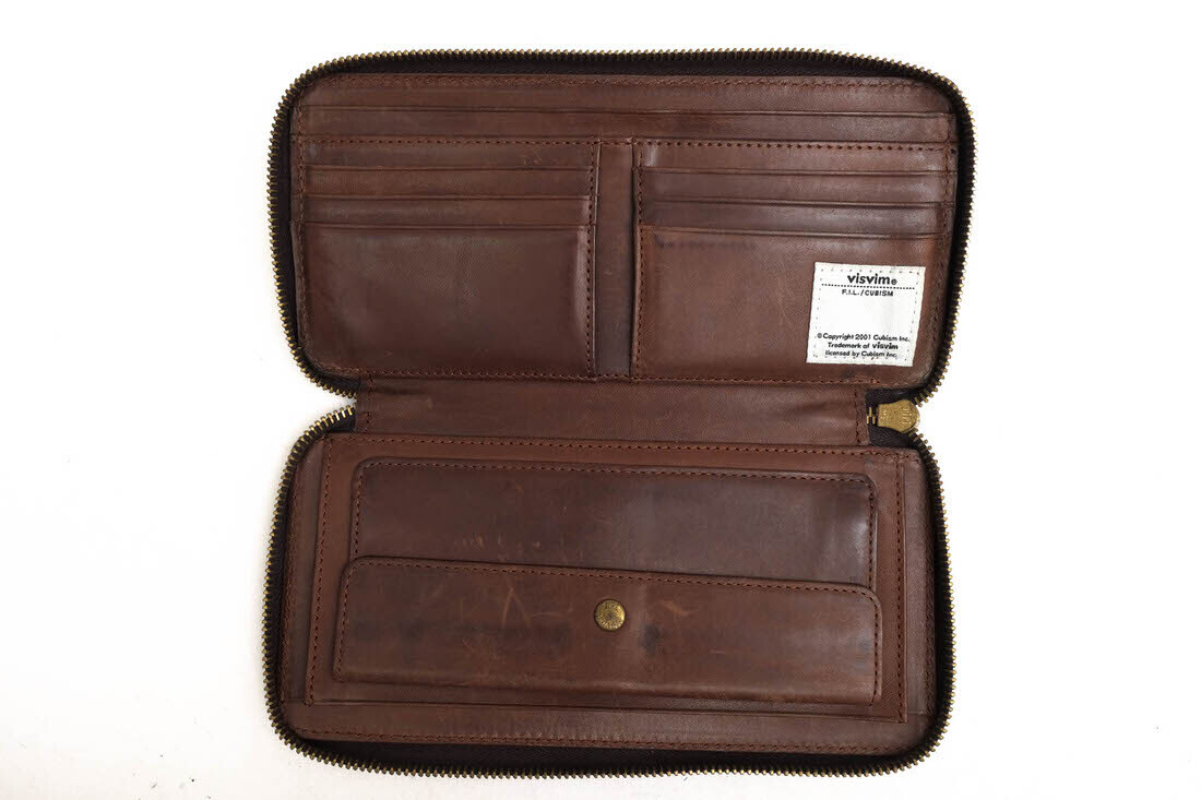 VISVIM Long Wallet 0116203003060 VEGGIE LONG WALLET cow VISVIM Long Wallet 0116203003060 VEGGIE LONG WALLET cow