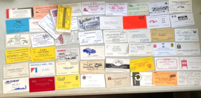 60+ Automobile Cards AMC Pontiac Toyota Title Carburetor Chevy Antique Parts Fix