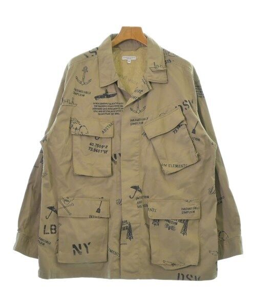Engineered Garments Military Jacket BeigexBlack(Total Engineered Garments Military Jacket BeigexBlack(Total