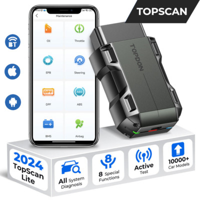  TOPDON Topscan Full System Car Diagnostic Tool OBD2 Scanner Code Reader