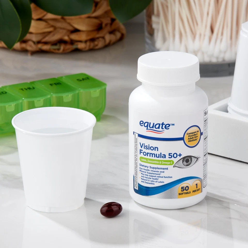 Vision Formula 50+ Softgels Dietary Supplement, 50 Count - Image 4 of 4