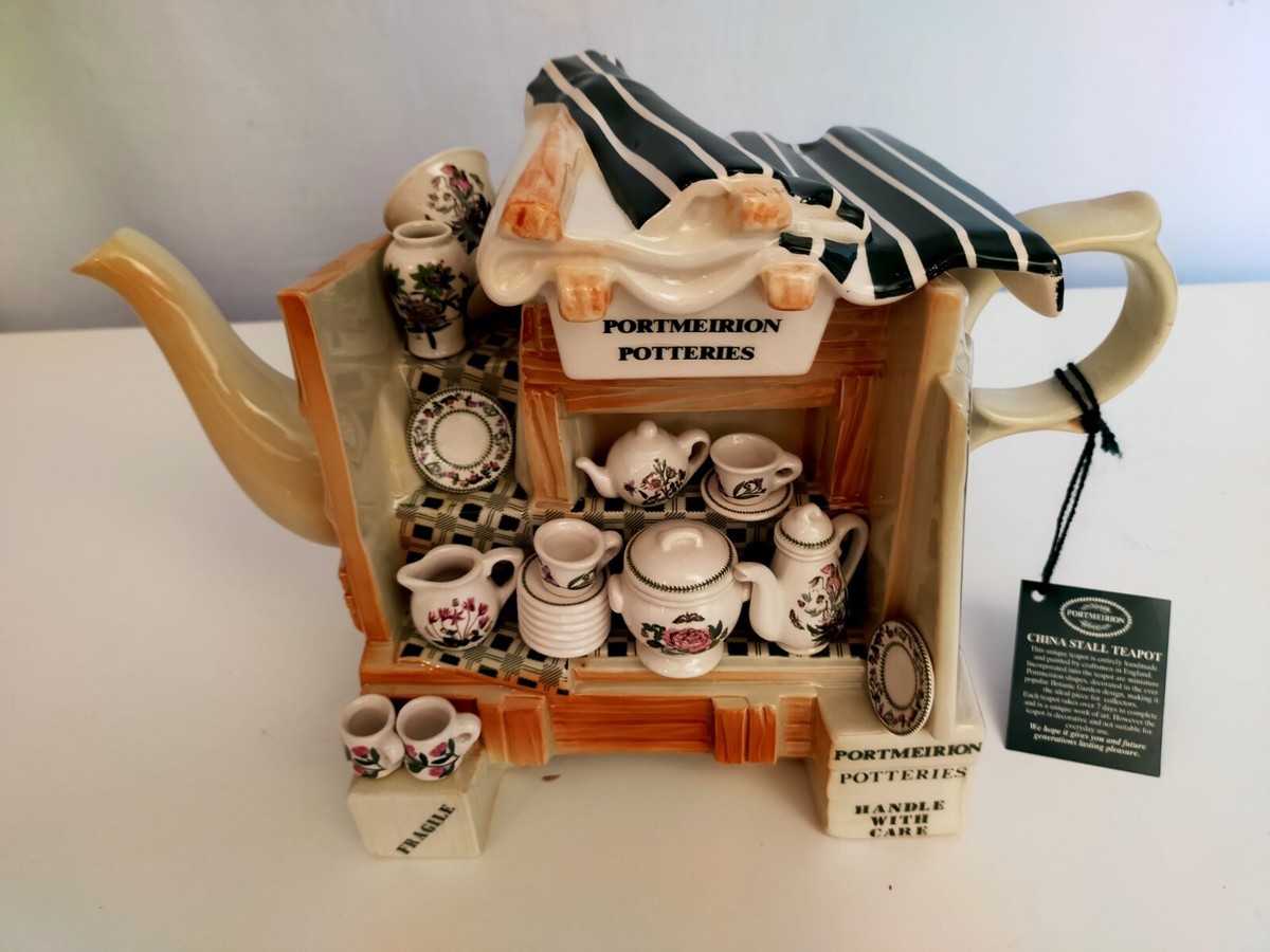 VINTAGE PAUL CARDEW PORTMEIRION BOTANIC GARDEN CHINA STALL TEAPOT