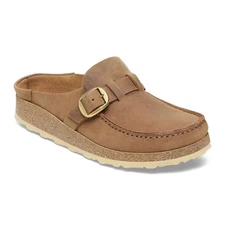 Birkenstock Women's Buckley Natural Oiled Leather Clogs Shoes Model 1024028