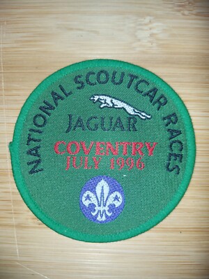 UK Scouting National Scout Car Races Badge Coventry 1996