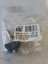 GC Electronics 35-112-BU ON OFF Switch Duty Bat Handle Toggle 6A 125V, 3A 250V