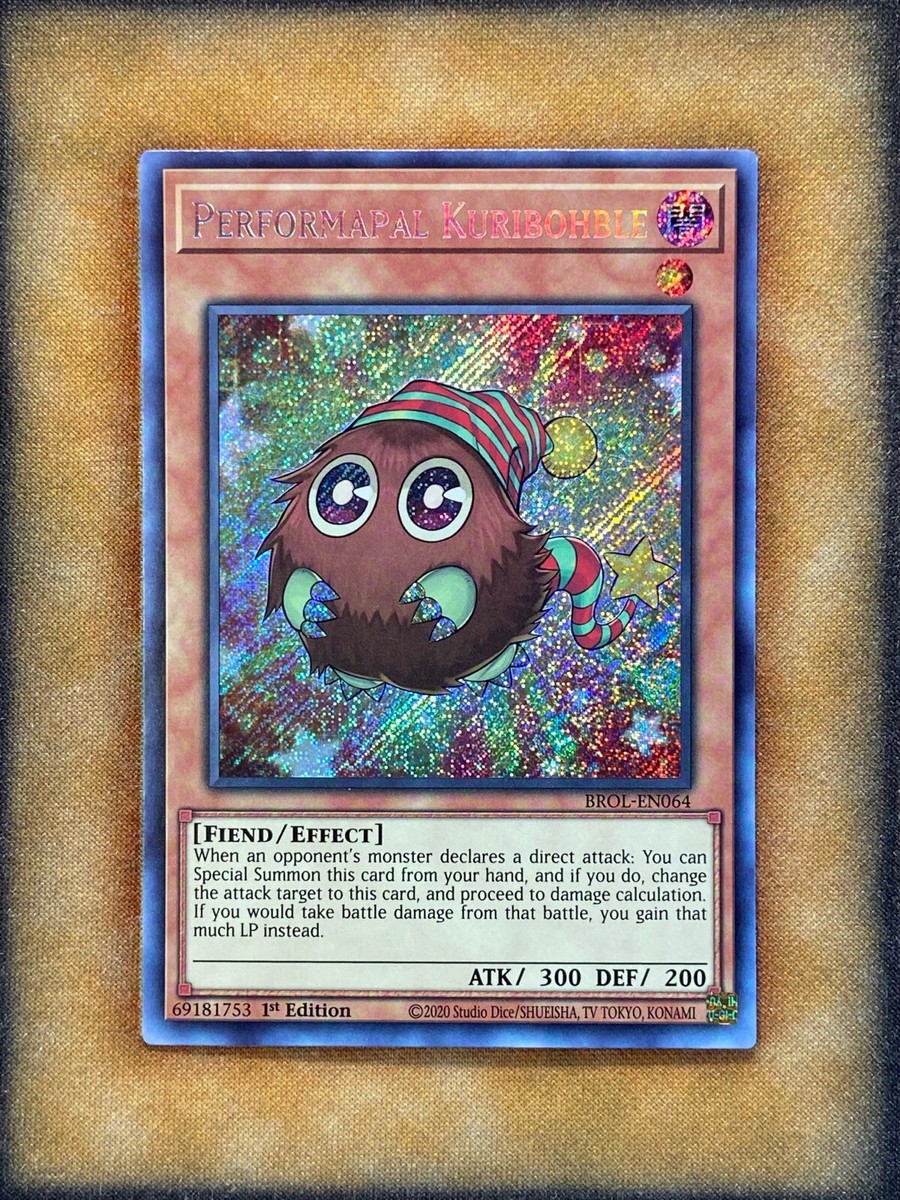 yugioh performapal card canard Yugioh Performapal Kuribohble BROL-EN064 Secret Rare 1st Ed NM