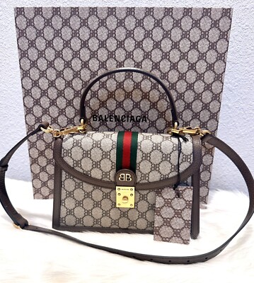 NEW Gucci x Balenciaga The Hacker Project Small Top Handle Handbag