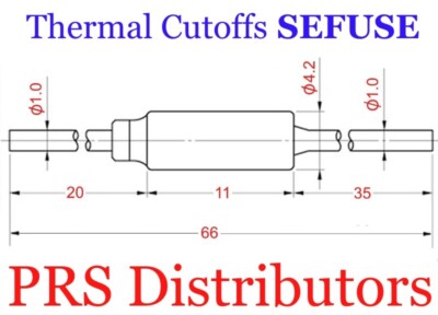 SF188E Sefuse Cutoffs Nec Fusibile Termico 192°C 10A 250V - Foto 6