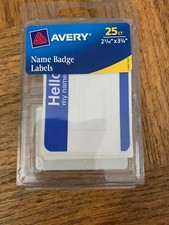 Avery Name Badge Labels