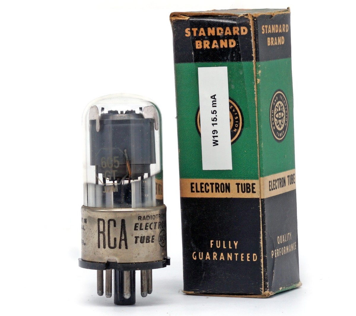 Tube électronique RCA 6X5 GT - Testé Et Fonctionnel - Occasion Pour Audio Vintage