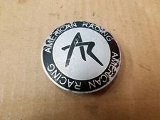 American Racing Aftermarket Wheel Rim Silver Black Center Cap Hub Cover 1242100S