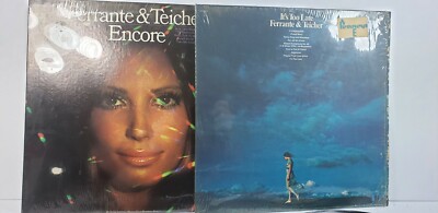 Ferrante & Teicher - Encore & It's Too Late Vinyl Records 2LPs Shrink VG+/VG+