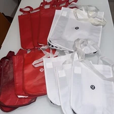 Lululemon Grocery Reusable Shopping Bags Large Small New X12 S11