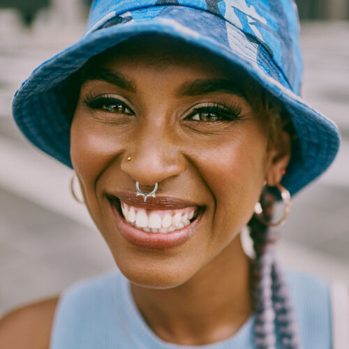 Delicate Metal Nose Piercing Ring Stainless Steel Nose Ring Women