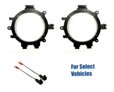 2 5.25/6/6.5'' Door Speaker Bracket Mount Plates+Wire Combo for some GM Chevrolet
