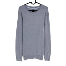 Devred Hommes Bleu Ras Pull Col Taille L