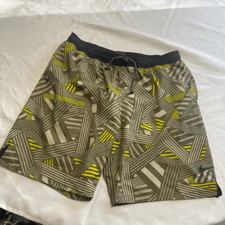 Nike Green Swim Trunks Board Shorts Bathing Suit Lined Size XL