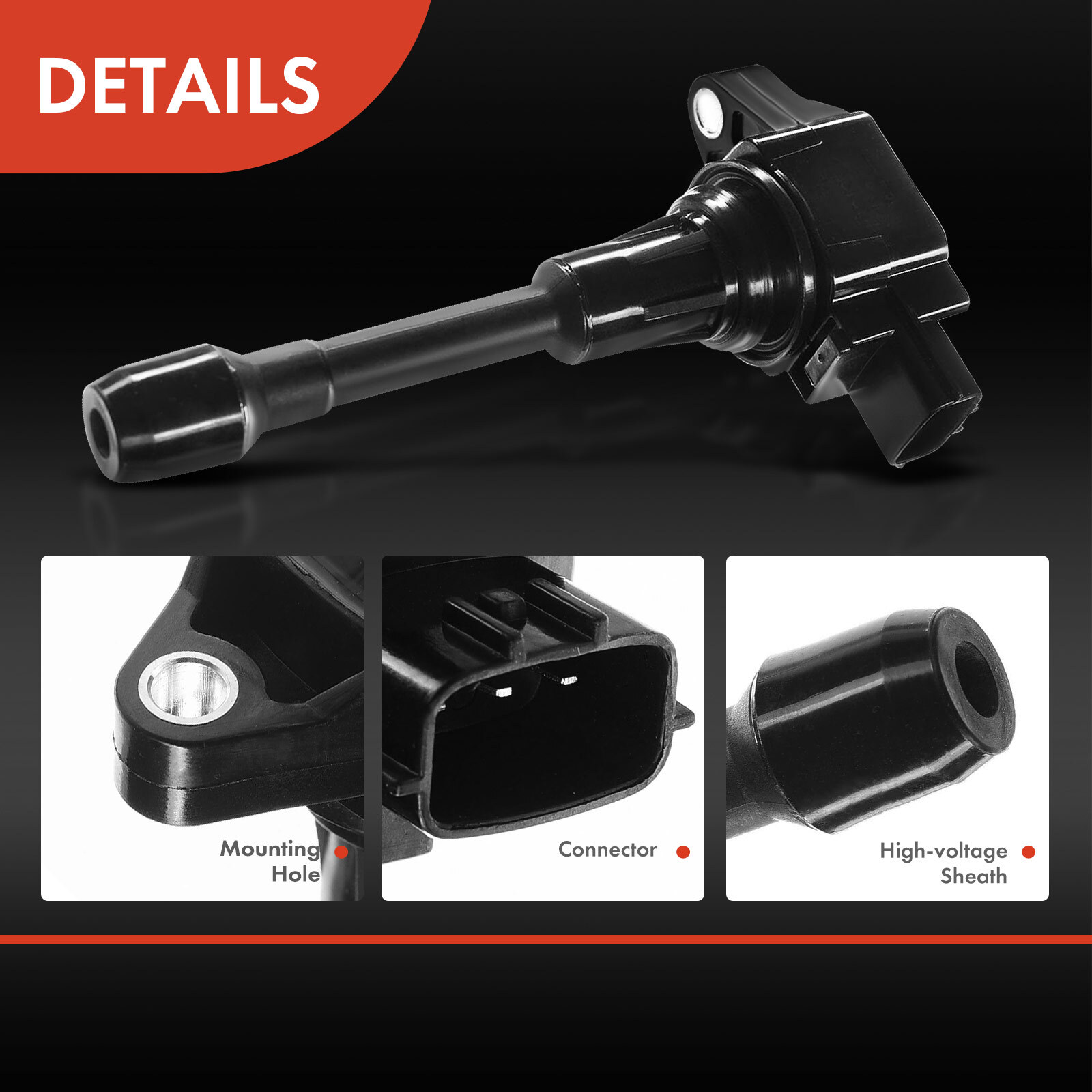 4Pcs 22448JA00A 22448JA00C Ignition Coil Boots Spark Plug Cap Fit For Nissan ForJUKE For MICRA For Q - View #6