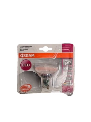 Osram GU10 LED spotlight 3.7W = 35W dimmable reflector lamp 36° cool white PAR16