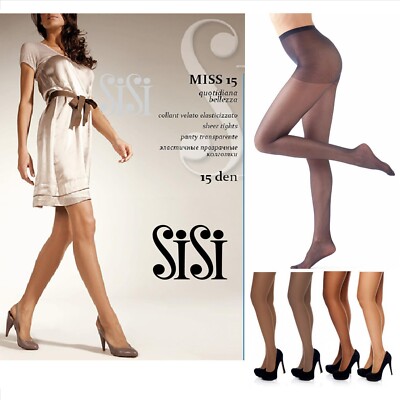 SISI collant donna Miss 15 denari velato setificato calza