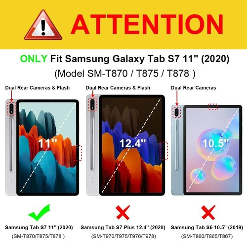 Keyboard Case for Samsung Galaxy Tab S7 11'' 2020 (Model SM-T870/T875/T878) - Picture 21 of 45