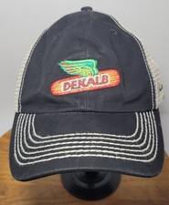 Nascar DeKalb Chase Briscoe Number 14 Black and White Baseball Adjustable Hat