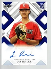2022 Leaf Perfect Game All-American Classic Auto Blue  #BA-JL1 Justin Lee 1/1