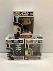 Funko Pop Star Wars Lot of 3 Kylo Ren 105 Captain Phasma 91 Luke Skywalker 106