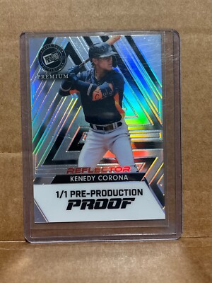 Kenedy Corona 2024 Leaf Metal Baseball 1/1 Pre Production Proof