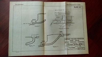 1919 Diagram of 2-stage Proposition Upper Stations Without Down-River Connection