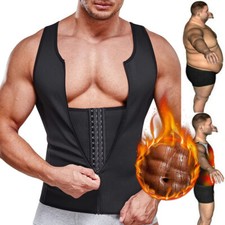 Fajas Sauna Reductoras Abdomen Para Hombres Perdida Peso Quemar Grasa Vest GYM