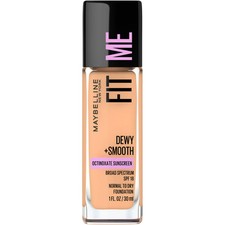 Maybelline Fit Me Dewy + Smooth Liquid Foundation Buff Beige, 1 fl. oz.