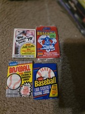 vintage 80s baseball card packs