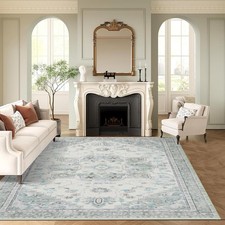 6x9 Soft Washable Area Rugs for Living Room and Bedroom, Non-Slip Stain Resis...